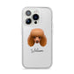 Toy Poodle Personalised iPhone 14 Pro Clear Tough Case Silver