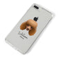 Toy Poodle Personalised iPhone 8 Plus Bumper Case on Silver iPhone Alternative Image