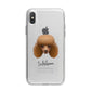 Toy Poodle Personalised iPhone X Bumper Case on Silver iPhone Alternative Image 1