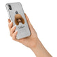 Toy Poodle Personalised iPhone X Bumper Case on Silver iPhone Alternative Image 2