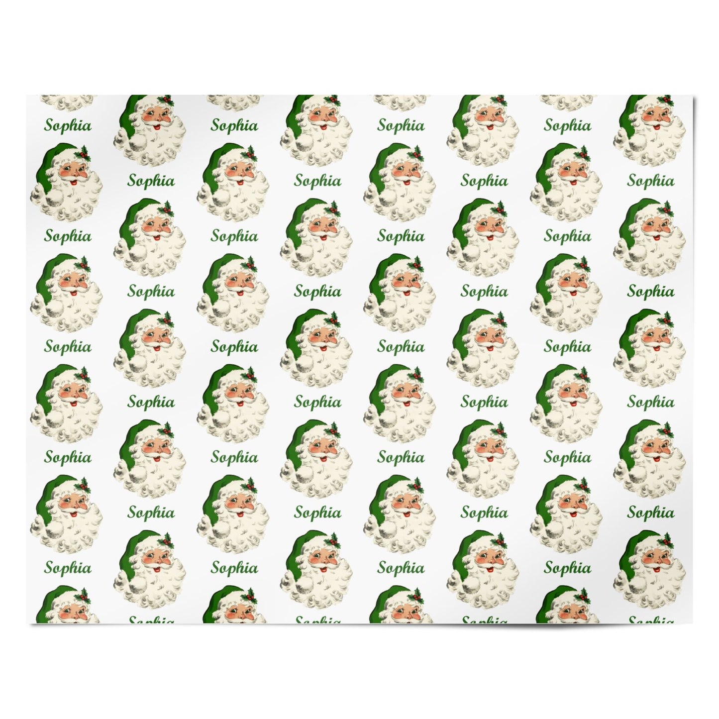 Traditional Santa Personalised Personalised Wrapping Paper Alternative