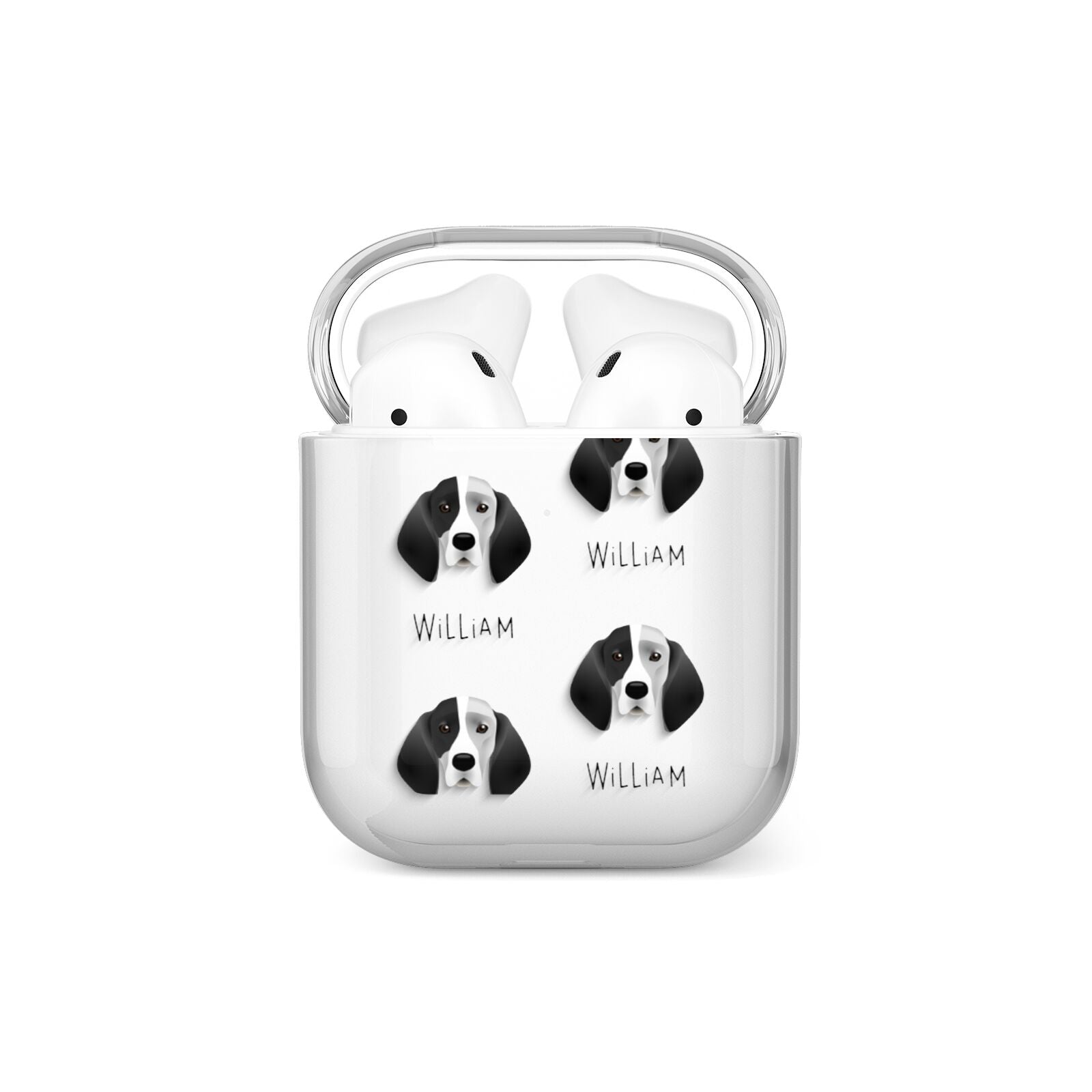 Trailhound Icon with Name AirPods Case
