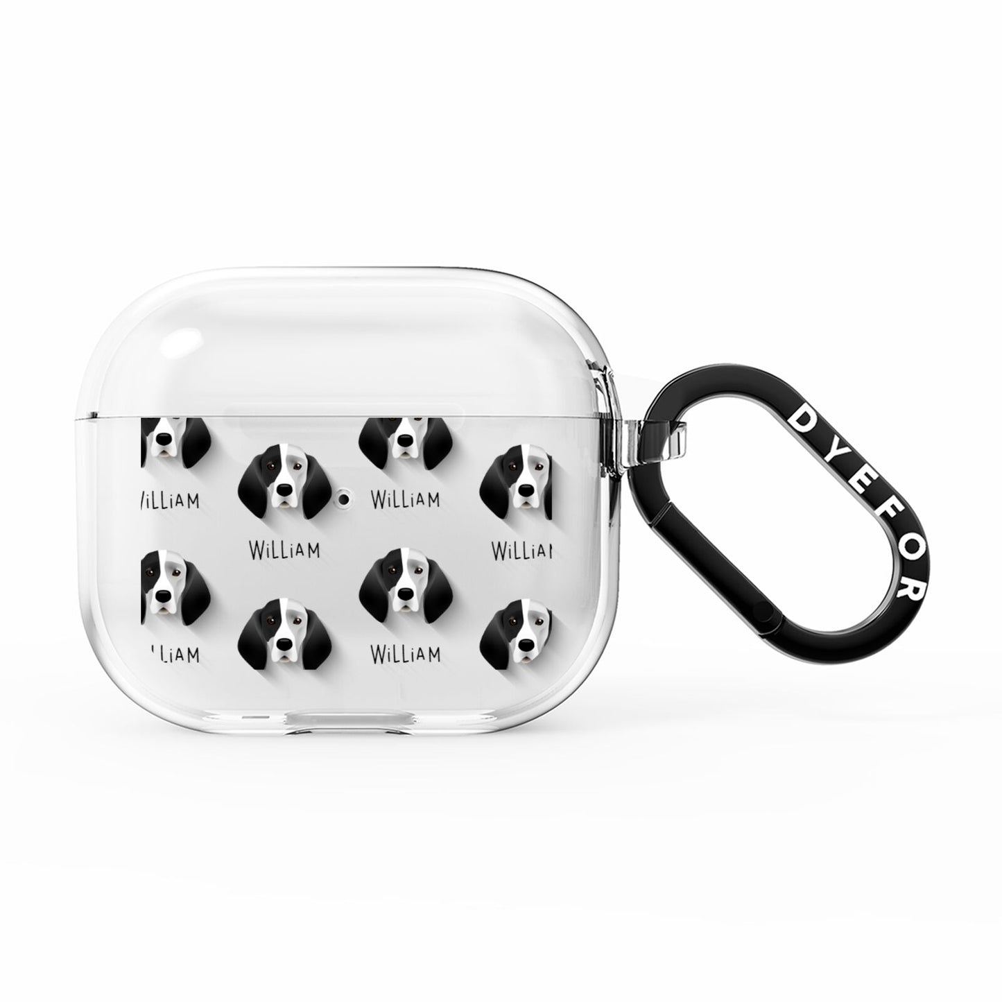 Trailhound Icon with Name AirPods Clear Case 3rd Gen