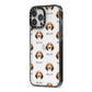 Trailhound Icon with Name iPhone 13 Pro Max Black Impact Case Side Angle on Silver phone
