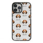 Trailhound Icon with Name iPhone 13 Pro Max Black Impact Case on Silver phone