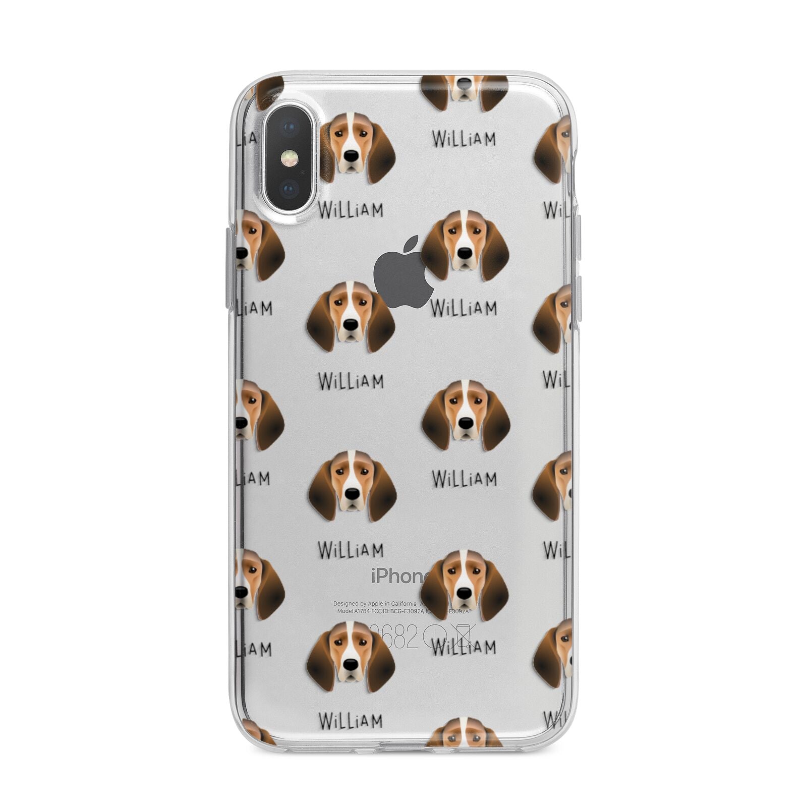 Trailhound Icon with Name iPhone X Bumper Case on Silver iPhone Alternative Image 1