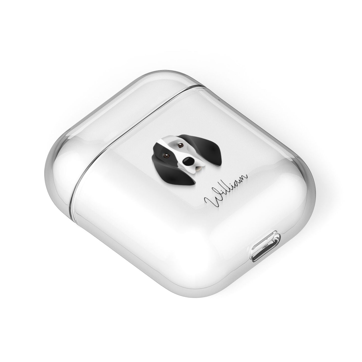 Trailhound Personalised AirPods Case Laid Flat