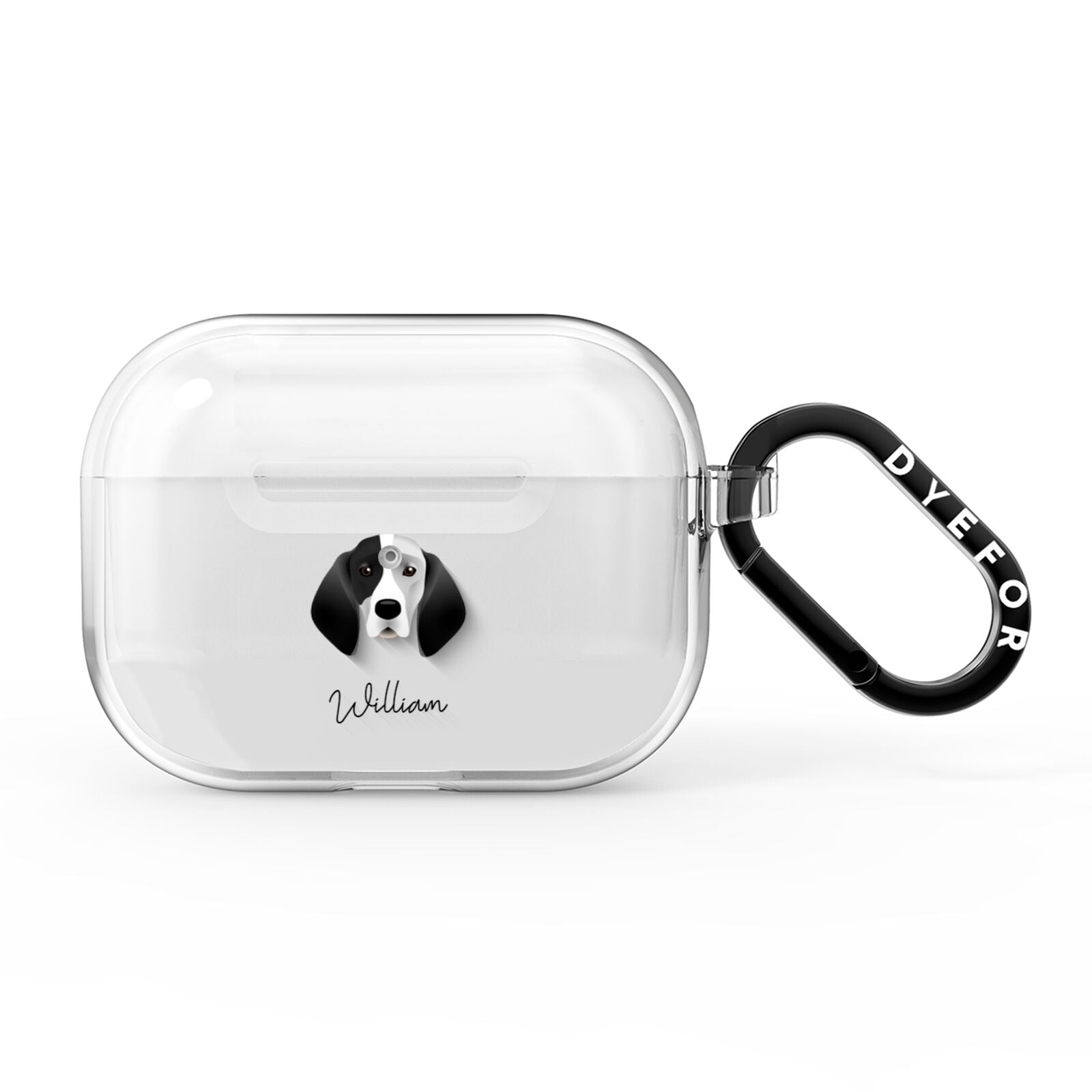 Trailhound Personalised AirPods Pro Clear Case