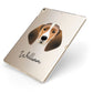 Trailhound Personalised Apple iPad Case on Gold iPad Side View