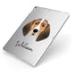Trailhound Personalised Apple iPad Case on Silver iPad Side View