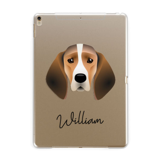 Trailhound Personalised Apple iPad Gold Case