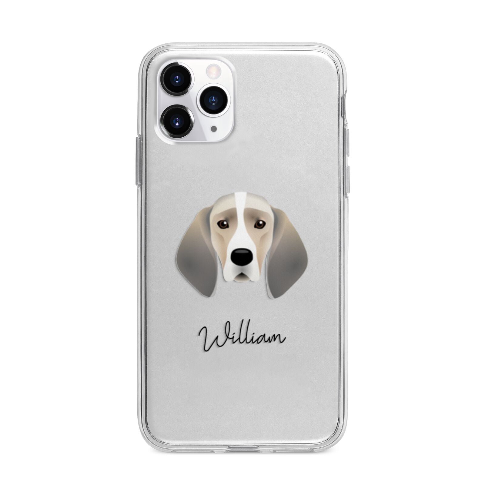 Trailhound Personalised Apple iPhone 11 Pro Max in Silver with Bumper Case