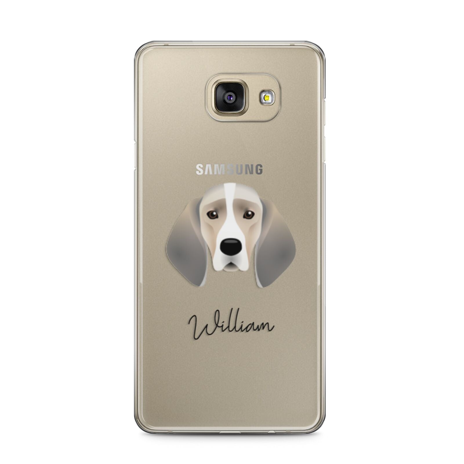 Trailhound Personalised Samsung Galaxy A5 2016 Case on gold phone