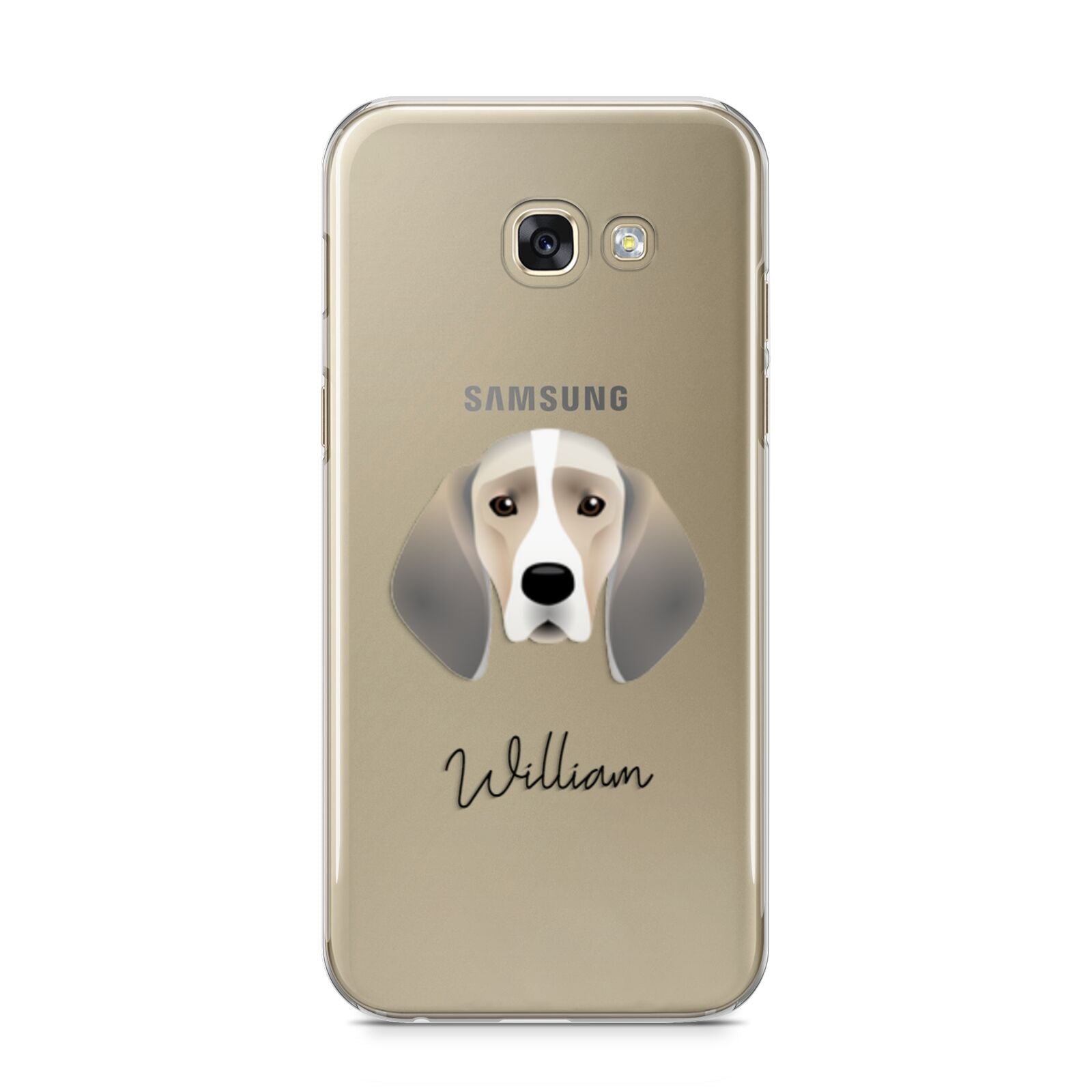 Trailhound Personalised Samsung Galaxy A5 2017 Case on gold phone
