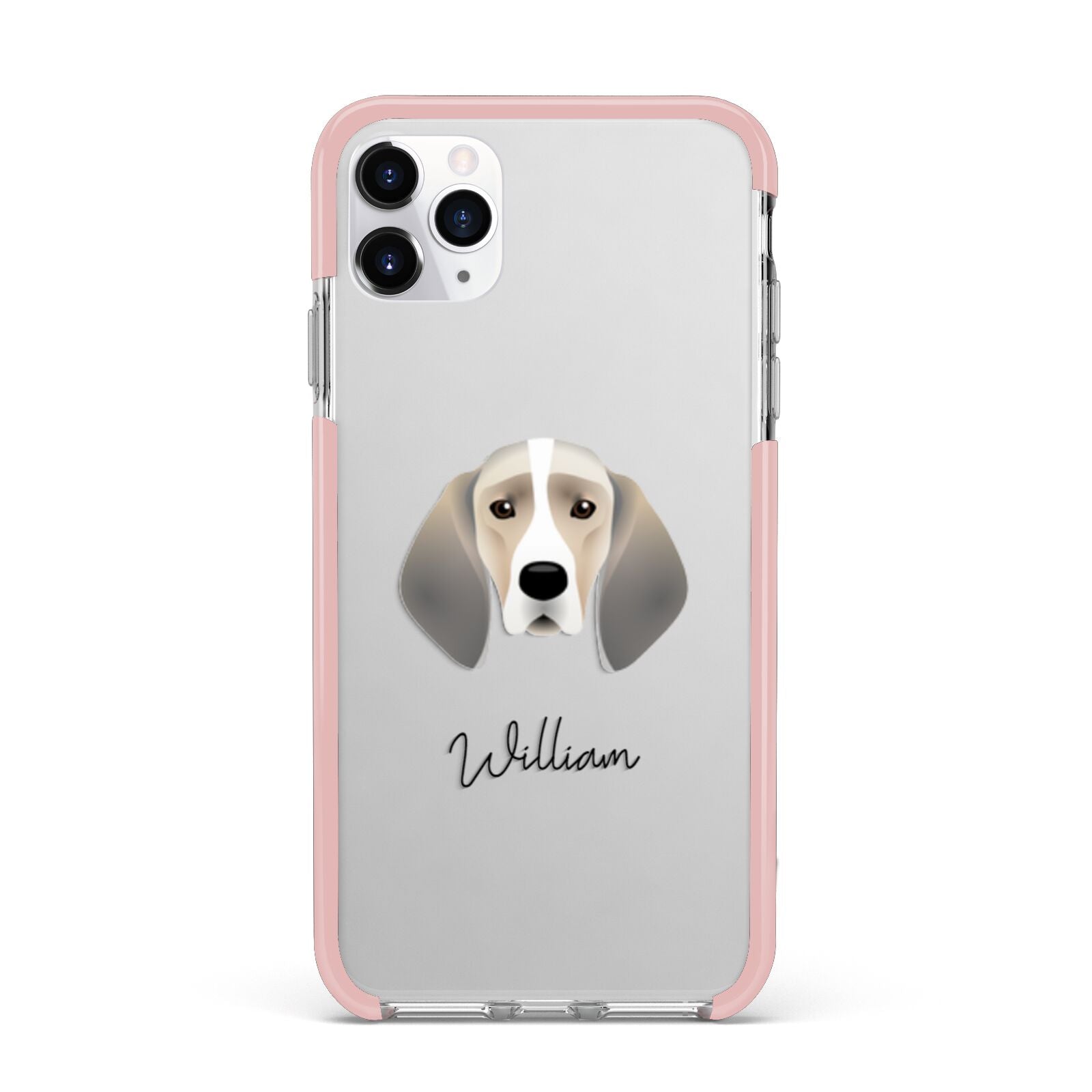 Trailhound Personalised iPhone 11 Pro Max Impact Pink Edge Case