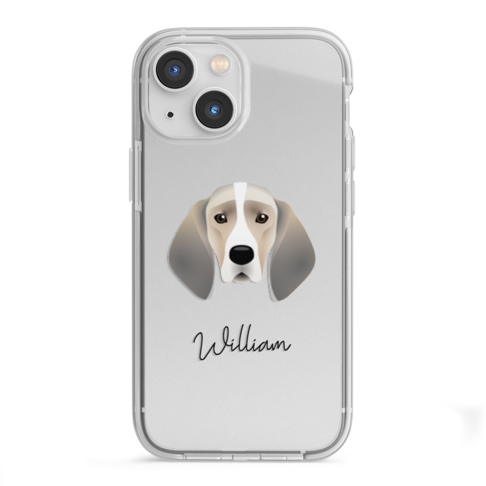 Trailhound Personalised iPhone 13 Mini TPU Impact Case with White Edges