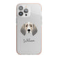 Trailhound Personalised iPhone 13 Pro Max TPU Impact Case with Pink Edges