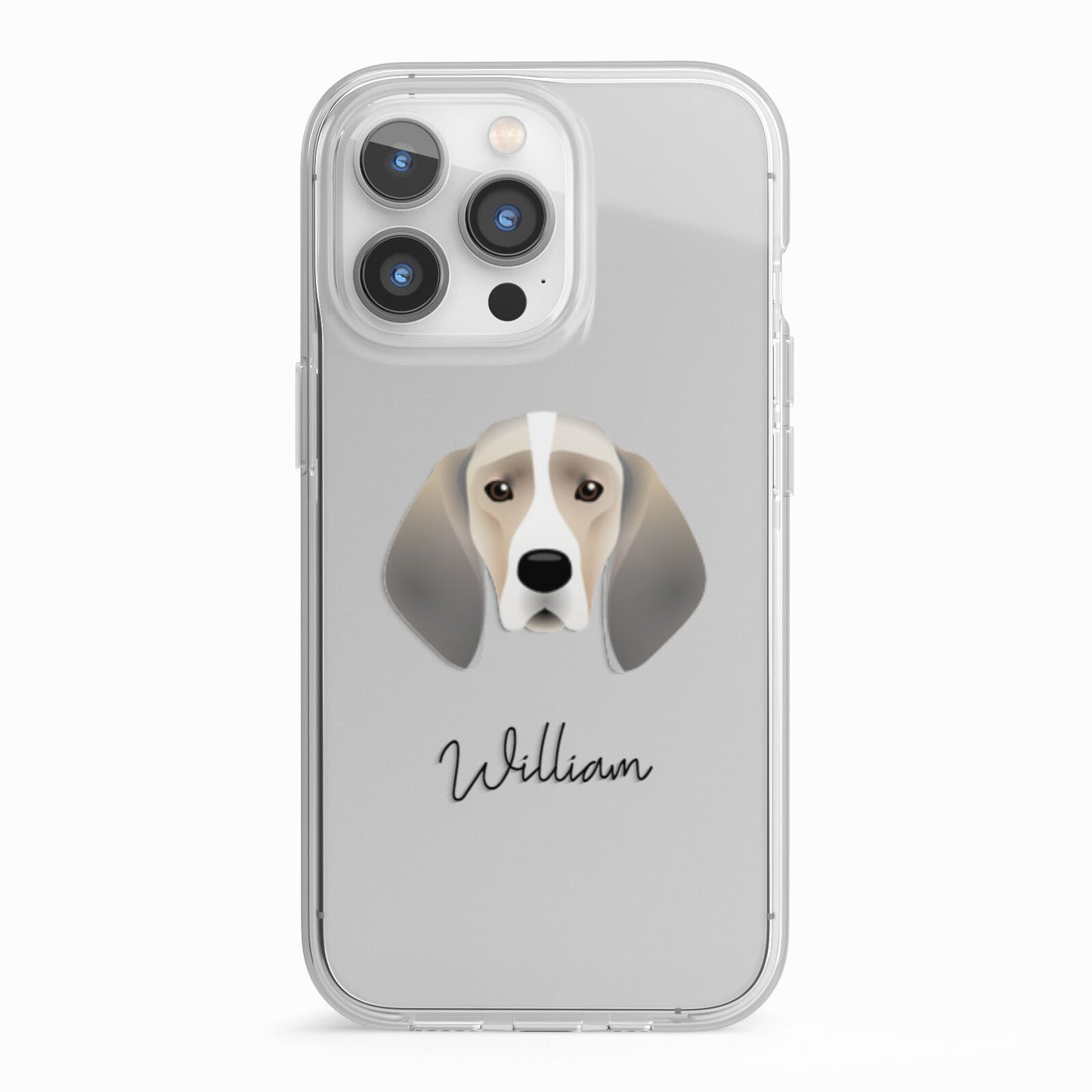 Trailhound Personalised iPhone 13 Pro TPU Impact Case with White Edges
