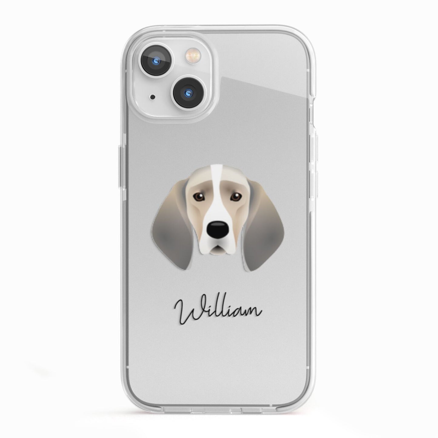Trailhound Personalised iPhone 13 TPU Impact Case with White Edges
