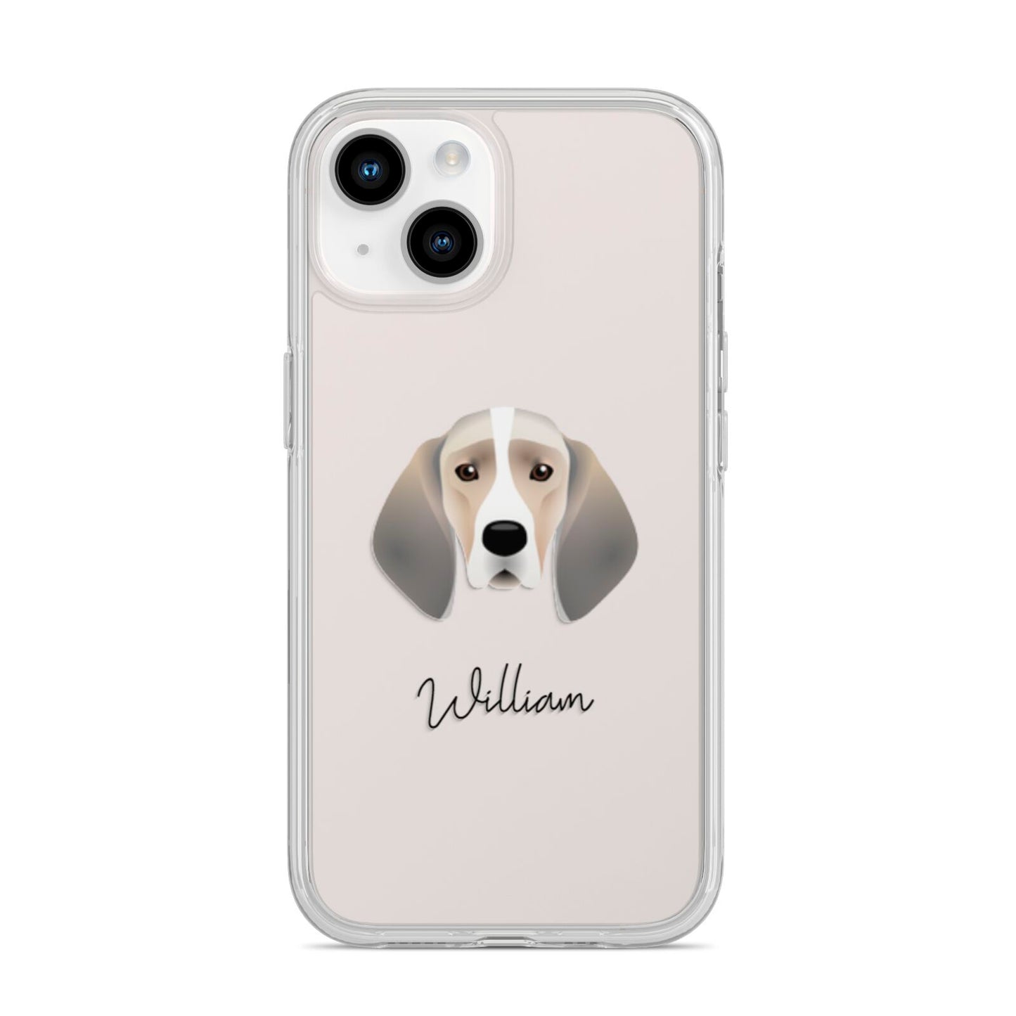 Trailhound Personalised iPhone 14 Clear Tough Case Starlight