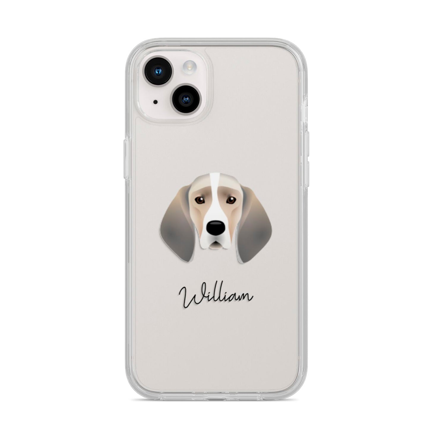 Trailhound Personalised iPhone 14 Plus Clear Tough Case Starlight