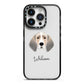 Trailhound Personalised iPhone 14 Pro Black Impact Case on Silver phone