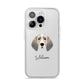 Trailhound Personalised iPhone 14 Pro Clear Tough Case Silver