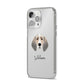 Trailhound Personalised iPhone 14 Pro Max Clear Tough Case Silver Angled Image