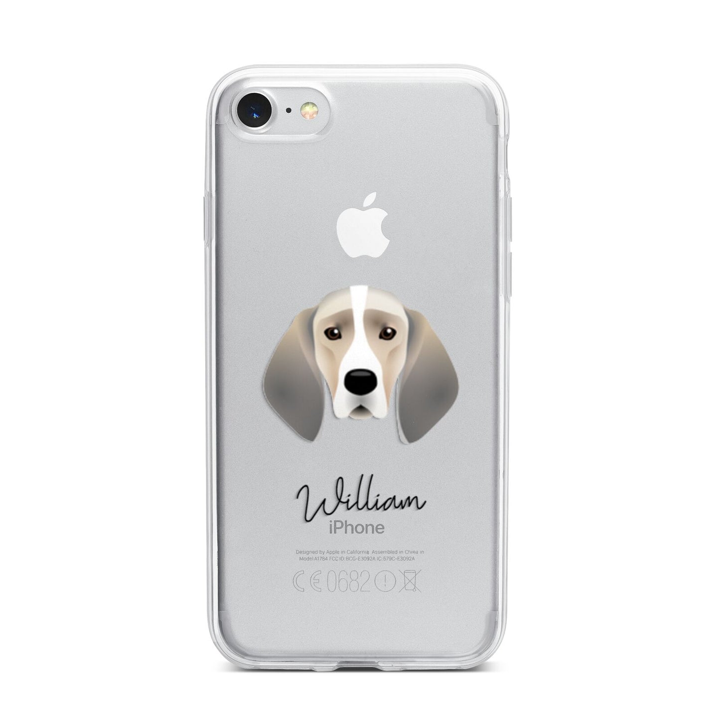 Trailhound Personalised iPhone 7 Bumper Case on Silver iPhone