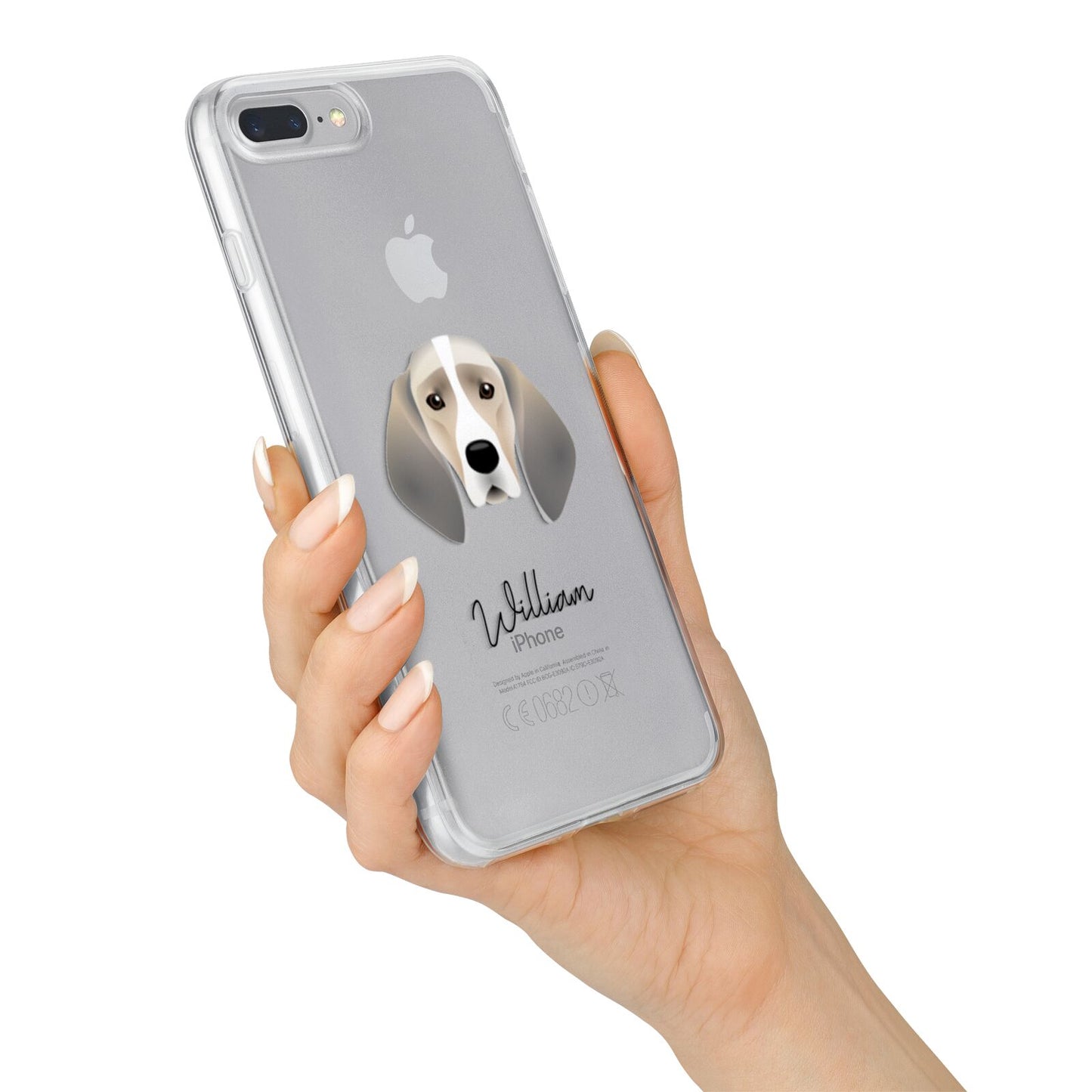 Trailhound Personalised iPhone 7 Plus Bumper Case on Silver iPhone Alternative Image