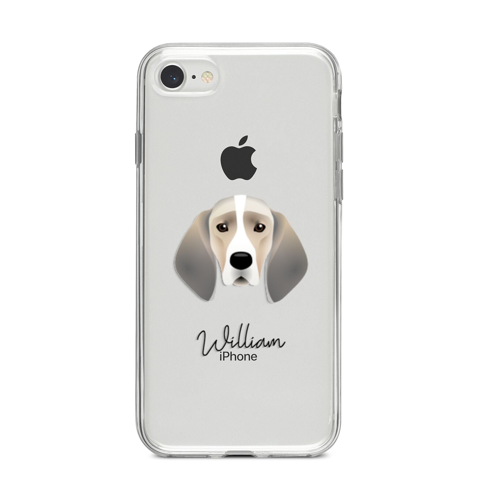 Trailhound Personalised iPhone 8 Bumper Case on Silver iPhone