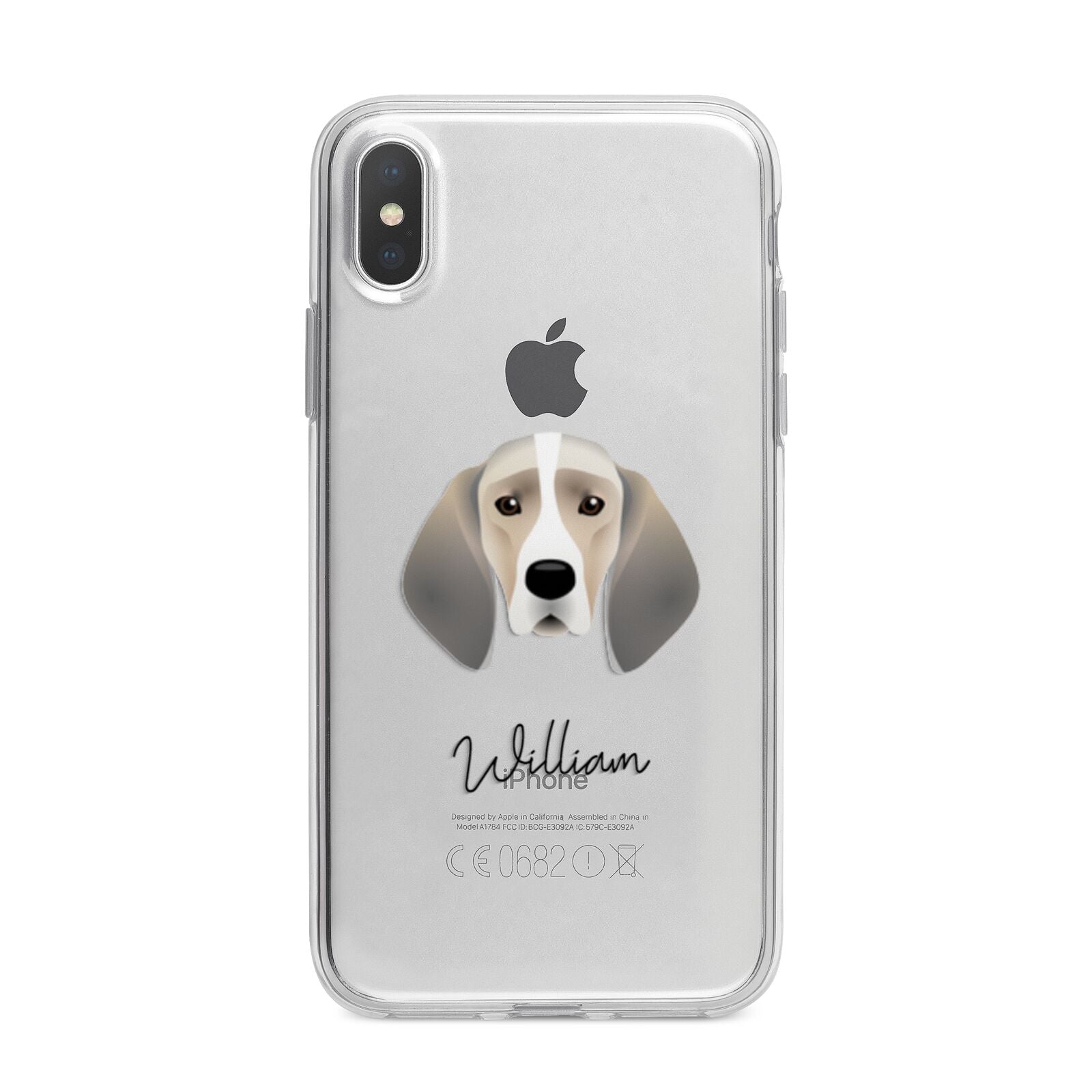 Trailhound Personalised iPhone X Bumper Case on Silver iPhone Alternative Image 1