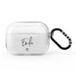 Transparent Black Handwritten Name AirPods Pro Clear Case