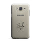 Transparent Black Handwritten Name Samsung Galaxy J7 Case