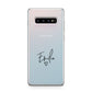 Transparent Black Handwritten Name Samsung Galaxy S10 Plus Case