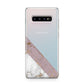 Transparent Pink and White Marble Samsung Galaxy S10 Plus Case