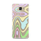Transparent Swirl Samsung Galaxy A7 2016 Case on gold phone