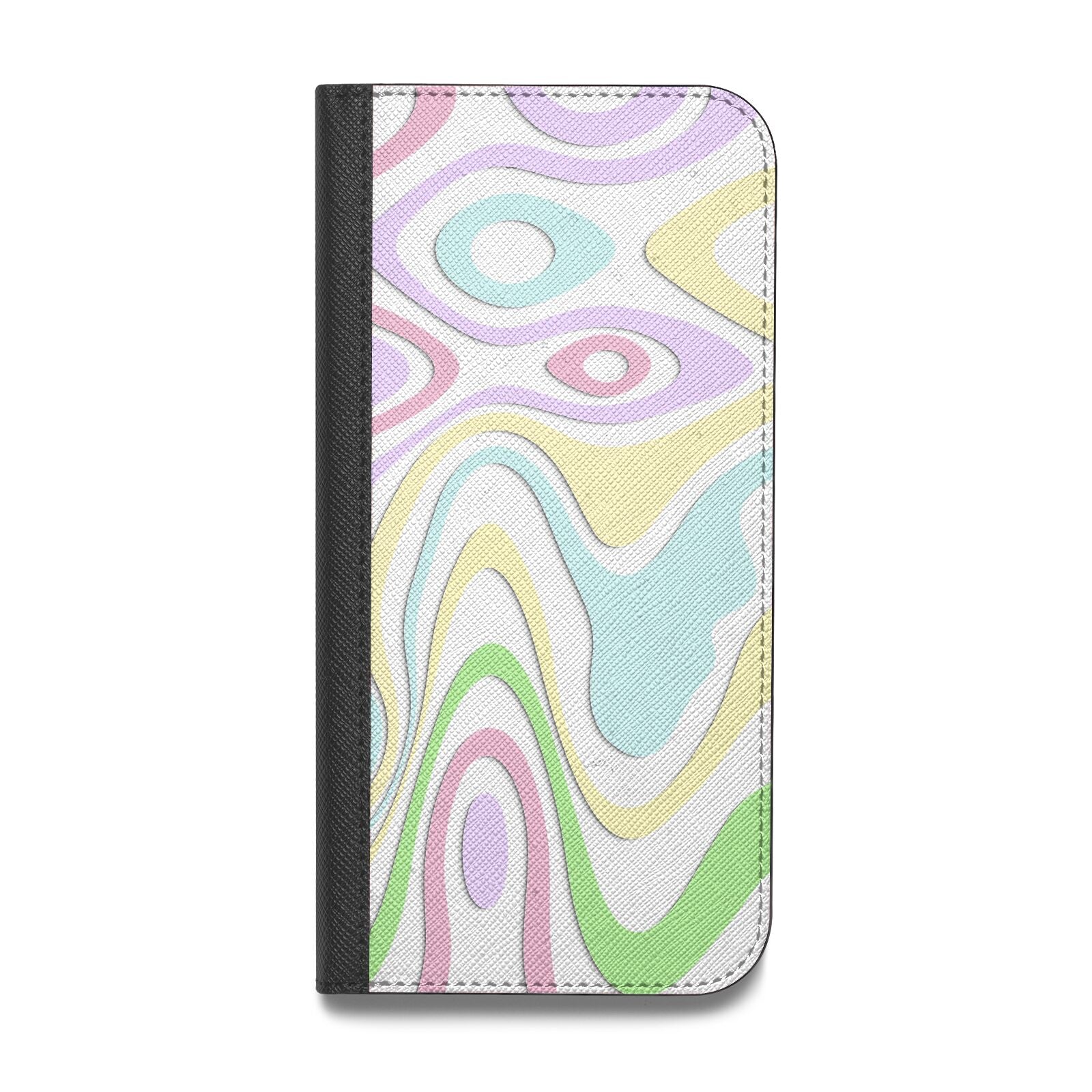 Transparent Swirl Vegan Leather Flip Samsung Case