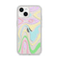 Transparent Swirl iPhone 14 Clear Tough Case Starlight