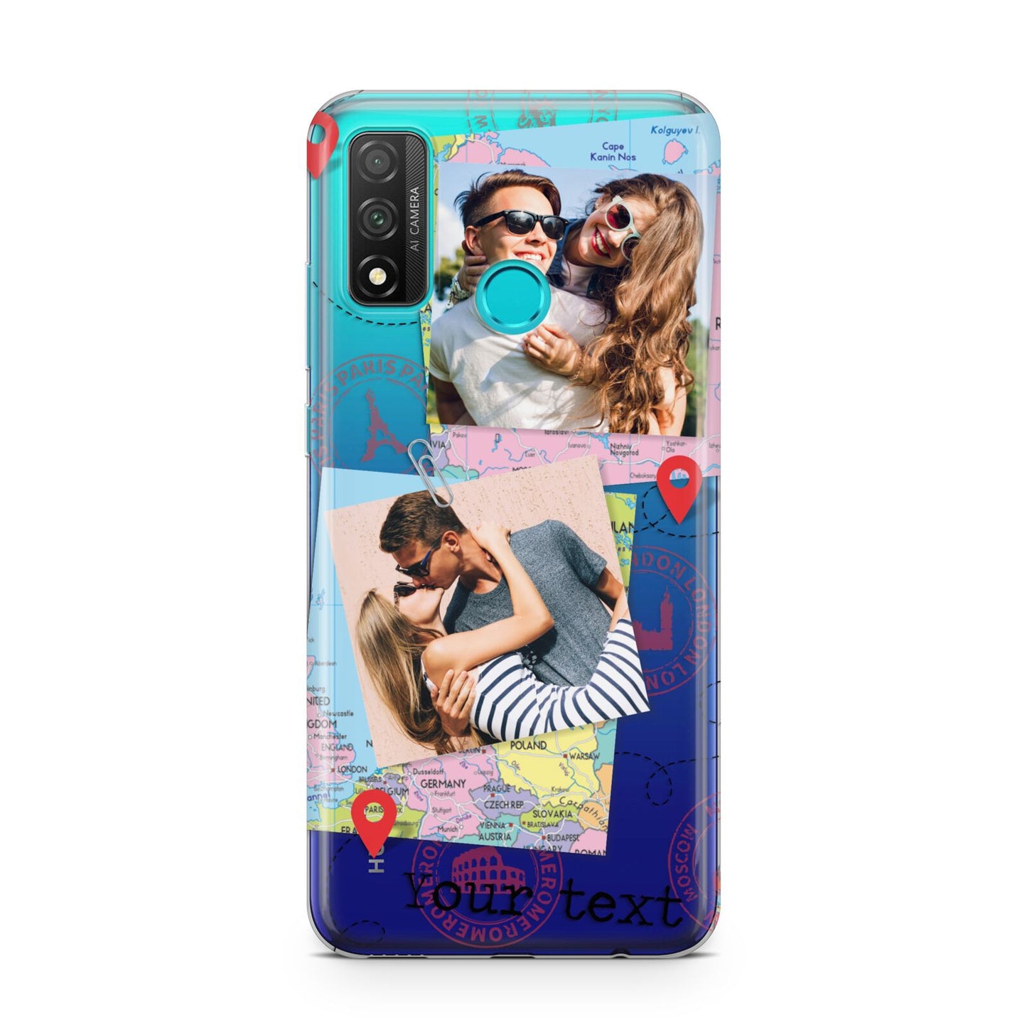 Travel Photo Montage Upload with Text Huawei P Smart 2020