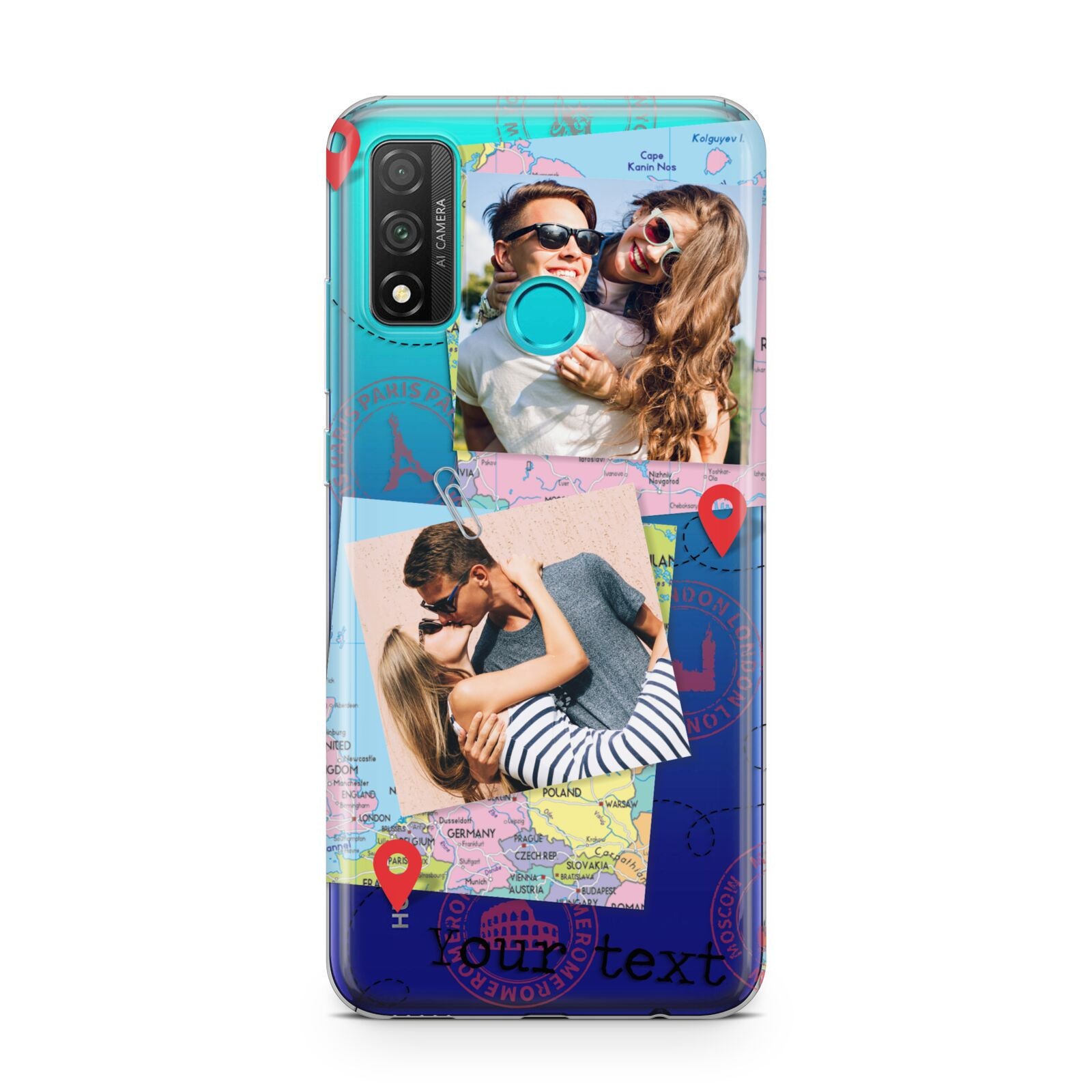 Travel Photo Montage Upload with Text Huawei P Smart 2020