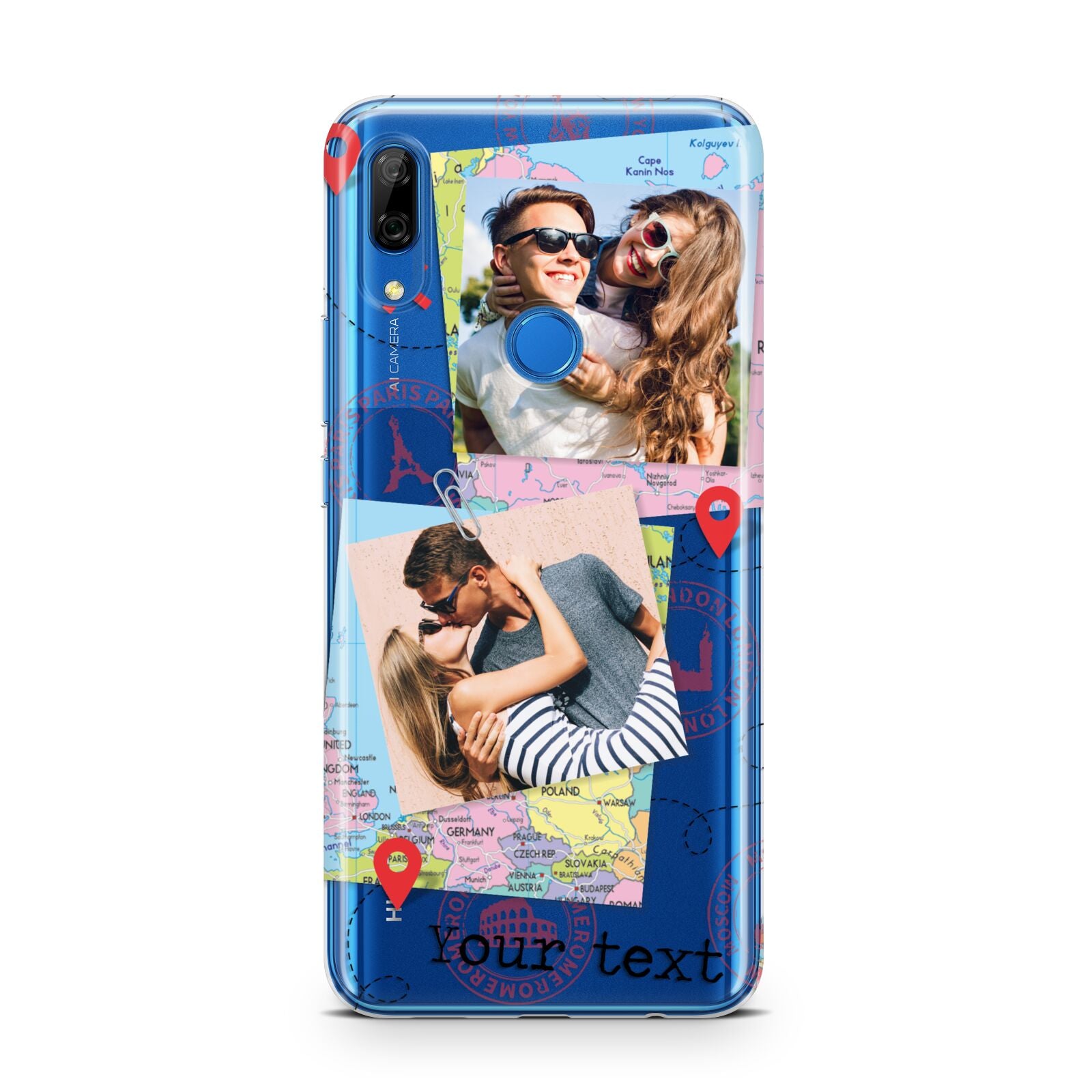 Travel Photo Montage Upload with Text Huawei P Smart Z