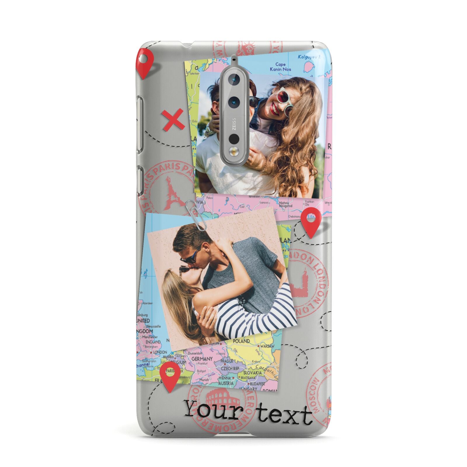 Travel Photo Montage Upload with Text Nokia Case