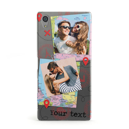 Travel Photo Montage Upload with Text Sony Xperia Case