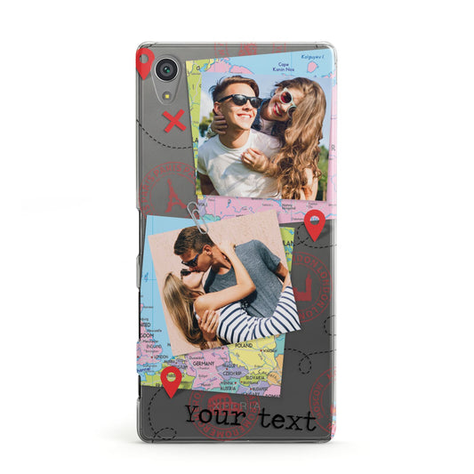 Travel Photo Montage Upload with Text Sony Xperia Case