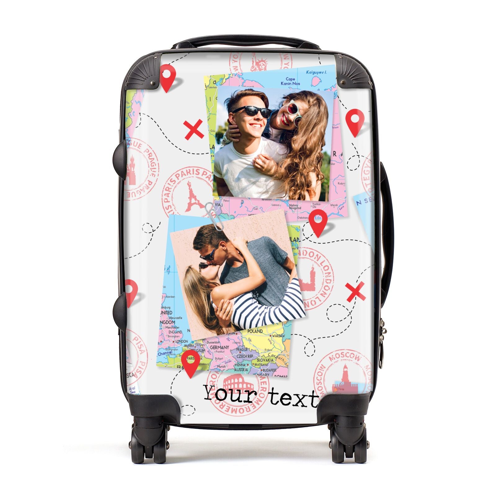 Travel Photo Montage Upload with Text Suitcase