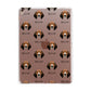 Treeing Walker Coonhound Icon with Name Apple iPad Rose Gold Case