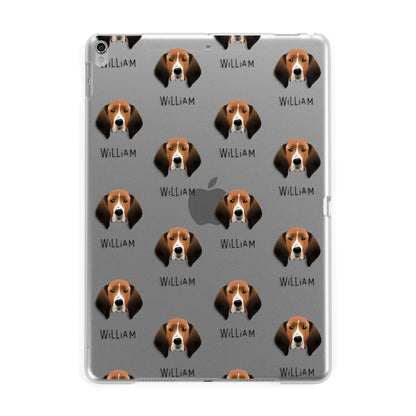 Treeing Walker Coonhound Icon with Name Apple iPad Silver Case