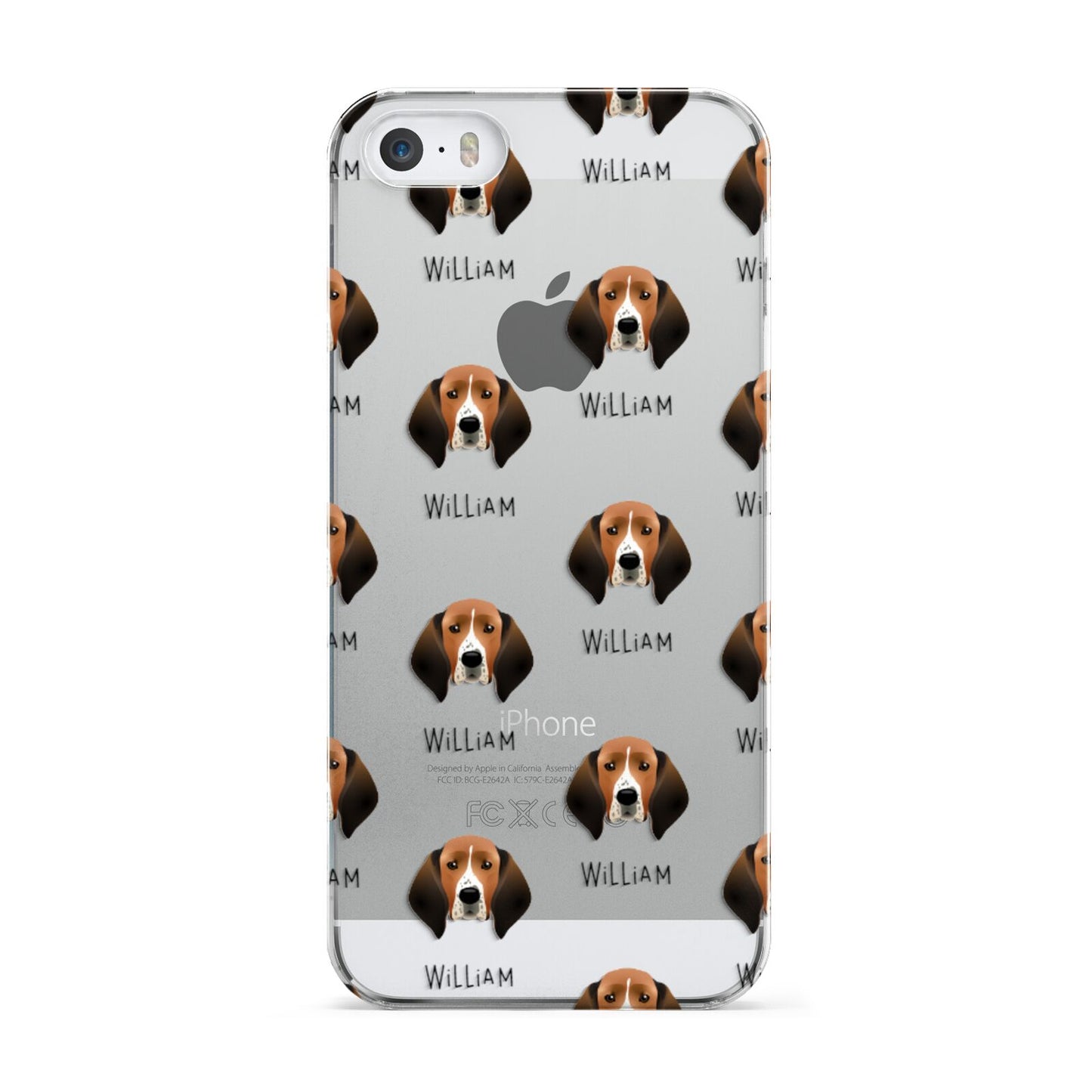 Treeing Walker Coonhound Icon with Name Apple iPhone 5 Case