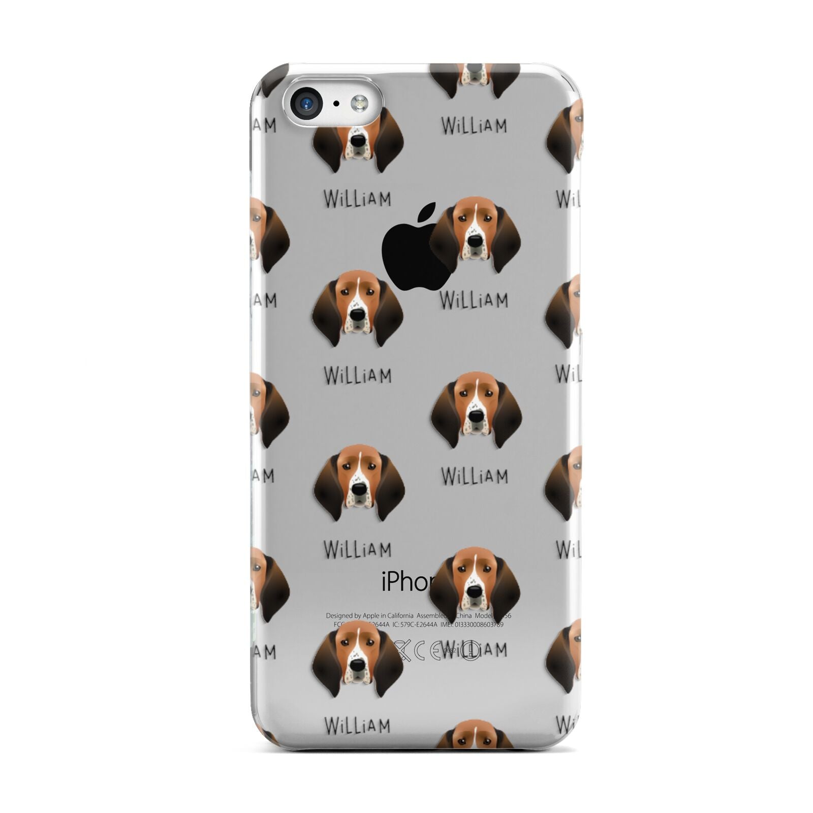Treeing Walker Coonhound Icon with Name Apple iPhone 5c Case